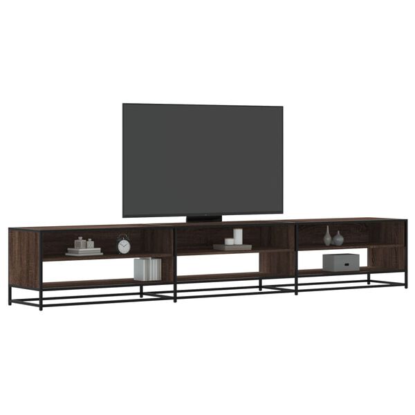 vidaXL TV Cabinet Brown Oak 270x40x46 cm Engineered Wood