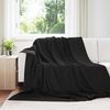 vidaXL Throw Blankets 6 pcs Black 240 x 220 cm Fleece