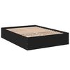 vidaXL Bed Frame without Mattress Black 140x190 cm