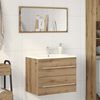 vidaXL Bathroom Sink Cabinet Artisan Oak 60x38.5x48 cm Engineered Wood