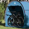 vidaXL Bike Storage Tent with Roof with Storage Blue 210 x 90 x 174 cm