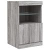 vidaXL Sideboard with LED Lights Grey Sonoma 41x37x67 cm
