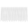 vidaXL Lace Curtain with Curtains Floral White 80 x 300 cm Polyester