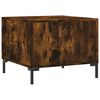 vidaXL Coffee Table Smoked Oak 50x50x40 cm Engineered Wood