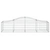 vidaXL Arched Gabion Baskets 18 pcs 200x50x40/60 cm Galvanised Iron