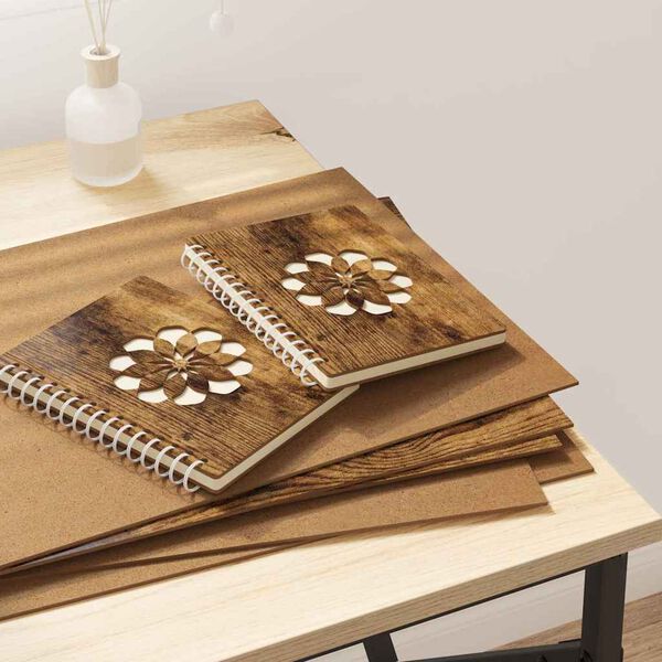 vidaXL Decor Panels 50 pcs Smoked Oak 30 x 42 x 0.27 cm