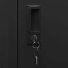 vidaXL Locker Cabinet Black 38x40x180 cm Steel