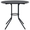 vidaXL Patio Table Round Anthracite Ø80x72.5 cm Powder-coated Steel