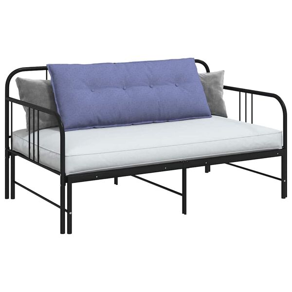 vidaXL Back Pillow Jeans Blue 120 x 19 x 50 cm Fabric