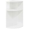 vidaXL End Table High Gloss White 29.6 x 29.6 x 60 cm Engineered Wood