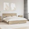 vidaXL Bed Frame with Drawer Sonoma Oak 180 x 200 cm Engineered Wood