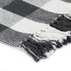 vidaXL Throw Cotton Check 220x250 cm Anthracite