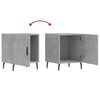 vidaXL Bedside Cabinets 2 pcs Concrete Grey 40x40x50 cm Engineered Wood