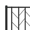 vidaXL Metal Bed Frame without Mattress with Footboard Black 150x200cm