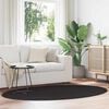 vidaXL Carpet HUARTE Black 200 x 140 cm 100% Polyester