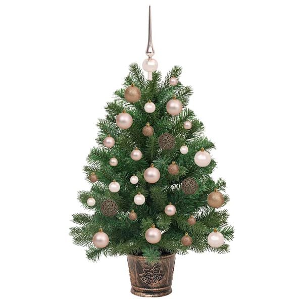 vidaXL Artificial Christmas Tree with 150 LEDs Green 95 cm PE and PVC