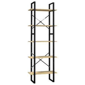 vidaXL 5-Tier Book Cabinet 60x30x175 cm Pinewood