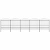 vidaXL Garden Fence with Spear Top Steel 892.5x200 cm Black