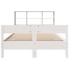 vidaXL Bookcase Bed without Mattress White 140x190cm Solid Wood Pine