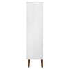 vidaXL Bookcase MOLDE White 90x35x133,5 cm Solid Wood Pine