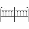 vidaXL Metal Replace Headboard Black 180 cm