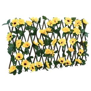vidaXL&nbsp;Artificial Ivy Trellis Expandable Yellow 180x20 cm