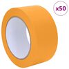 vidaXL Painter Masking Tapes 50 pcs Yellow 50mm x 50m Paper