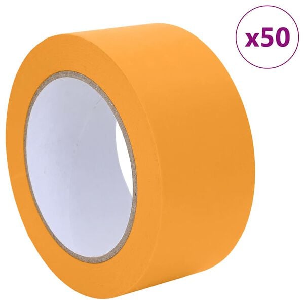 vidaXL Painter Masking Tapes 50 pcs Yellow 50mm x 50m Paper