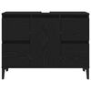 vidaXL Bathroom Sink Cabinet Black Oak 80 x 33 x 60 cm Engineered Wood