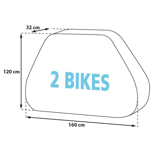 Eurotrail Bike Cover on Back for 2 Bikes