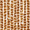 vidaXL Fly Curtain Ochre and White 118x220 cm Chenille