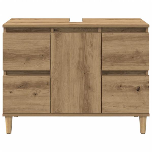 vidaXL Sink Cabinet Artisan Oak 80x33x60 cm Engineered Wood