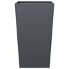 vidaXL Garden Planters Anthracite 2 pcs 45x45x75 cm Steel