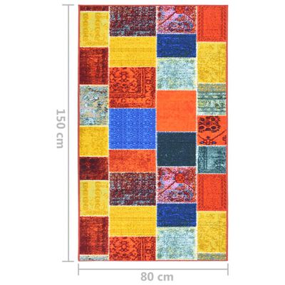 vidaXL Carpet Runner Multicolour 80x150 cm