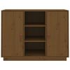 vidaXL Sideboard Honey Brown 100x40x75 cm Solid Wood Pine