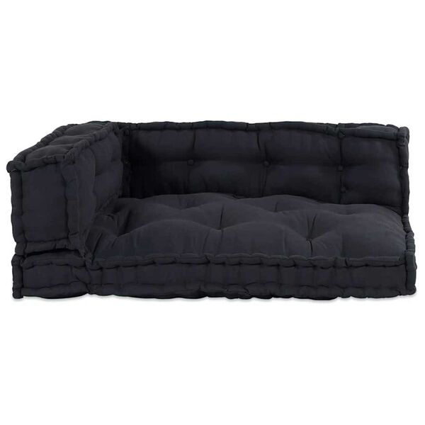 vidaXL Sofa Cushion 3 pcs Anthracite Fabric