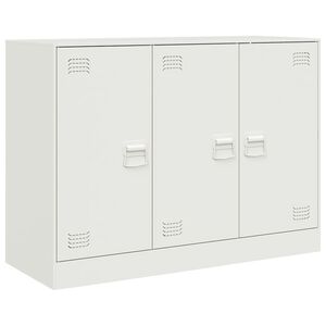 vidaXL Sideboard White 99x39x73 cm Steel