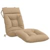 vidaXL Sunlounger Cushion VIANEN 100% Polyester Sand 200 x 50 x 8 cm