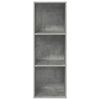 vidaXL Wall-mounted TV Cabinet Concrete Grey 37x37x107 cm Engineered Wood