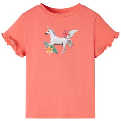 Kids' T-shirt with Short Sleeves Coral 92