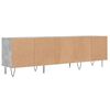 vidaXL TV Cabinet Concrete Grey 150x30x44.5 cm Engineered Wood