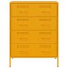vidaXL Sideboard Mustard Yellow 68x39x89 cm Steel