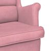 vidaXL Armchair Pink Velvet