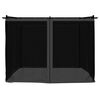 vidaXL Gazebo with Mesh Walls Anthracite 3x3 m Steel