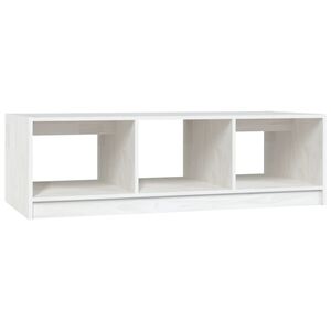 vidaXL Coffee Table White 110x50x34 cm Solid Pinewood