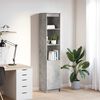 vidaXL Highboard Concrete Grey 37.5x35x180 cm Engineered Wood