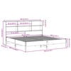 vidaXL Bookcase Bed without Mattress Wax Brown 180x200 cm Super King Solid Wood Pine