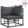 vidaXL Garden Sofa Set with Cushion 8 pcs