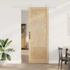 vidaXL Sliding Door ORKDAL Brown 83 x 232 cm Solid Pine Wood