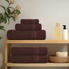 vidaXL Hand Towels "FROGN" 10 pcs Brown 50x100 cm 360 gsm